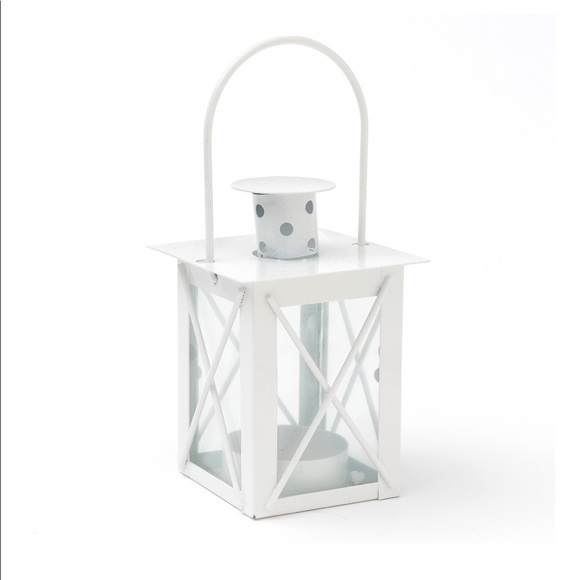 White Lantern Candle Holder - Elegant Wedding Favors for Guests - Picture 5 of 9